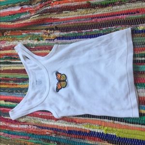 nwot brandy melville john galt butterfly tank
